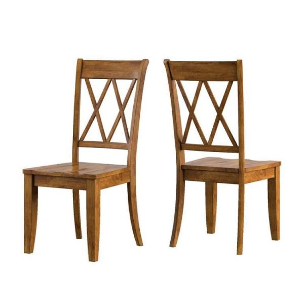 Silla de comedor de madera maciza para hoteles y restaurantes Diseño de espalda clásica de cruz Construcción resistente