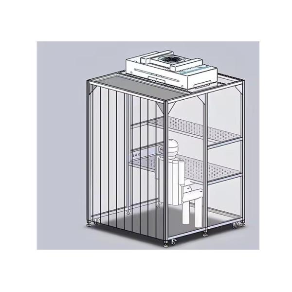 Customized Softwall Clean Room with LED Lighting PLC Control and Adjustable Airflow