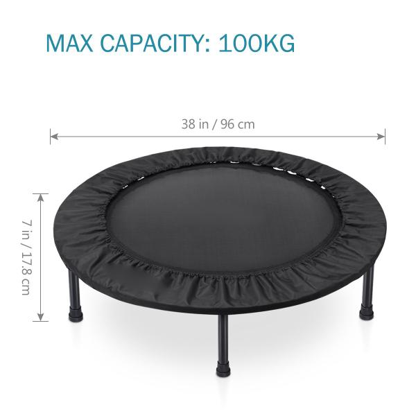 PE PVC Kids Adult Exercise Trampoline , Jumping Gym Trampoline