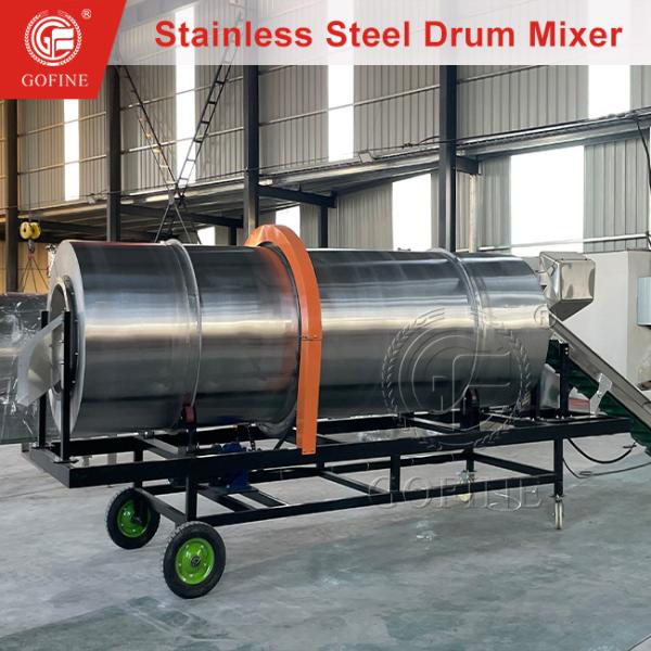 Efficient Mixing Rotary Stainless Steel Blender for Dry Wet Materials