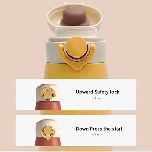 380ml Stainless Steel Lady's Thermo Flask Portable Vacuum Cup for Valentines Day Gift 2023