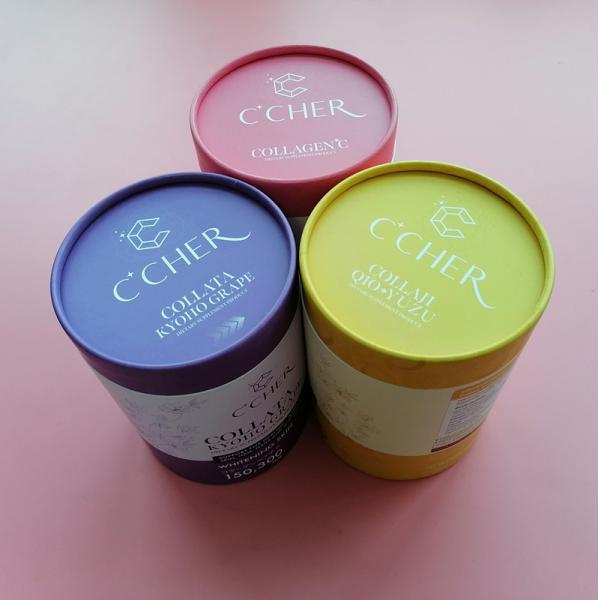 Производственная рельефная углеродистая бумага композитные банки Внутренняя PET винтовая банка Белковая порошка упаковка