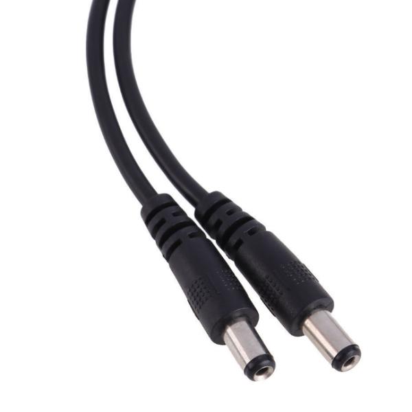 5.5x2.1mm/5.5x2.5mm Connector DC Power Splitter Cable for CCTV Low-Medium Voltage