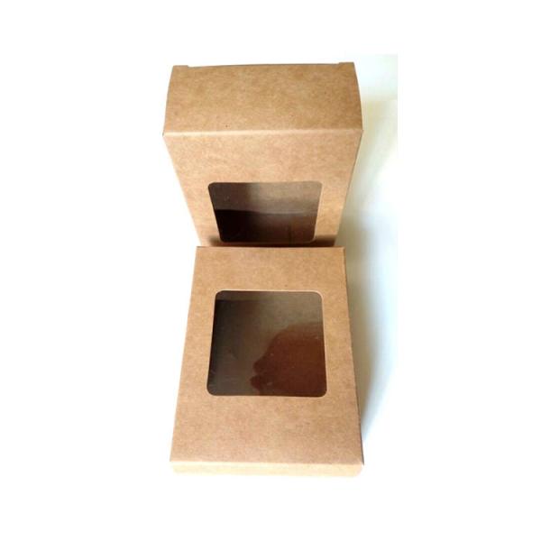 Caixa de empacotamento imprimindo UV do papel de embalagem de 126gsm com janela do PVC