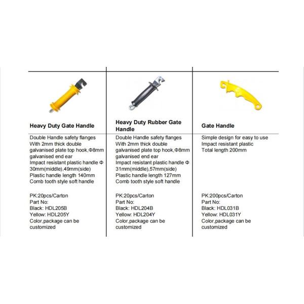 Cattle Cow Horse Sheep Farm Electric Fencing Gate Handle Husbandry Electric Fencing Handles