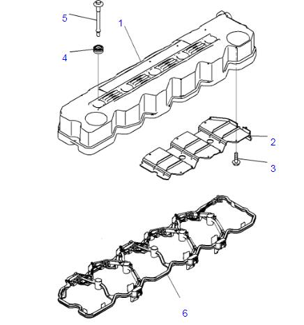 6754-11-8330 набивка крышки головки цилиндра PC200-8M0 6D107 для машинных частей экскаватора