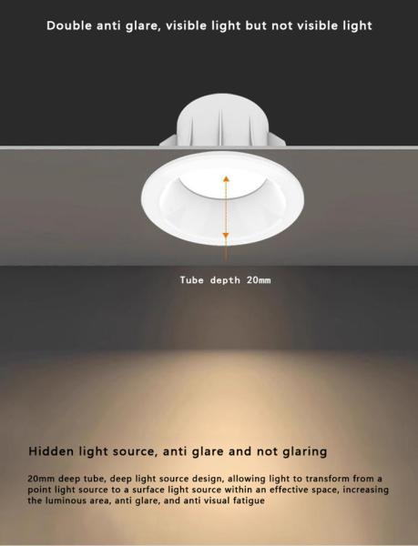 2.5 Inch LED Downlight 6500K 4.5W White LED Downlight Anti Glare