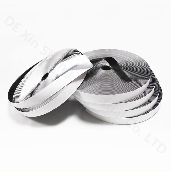 Customized Size Self Adhesive Hook and Loop Tape roll Adhesive Nylon Fastening
