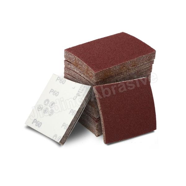 300mm 350mm RED Hook Loop Sandpaper for Epoxy Floor Grinding Cement Wall Sanding Disc