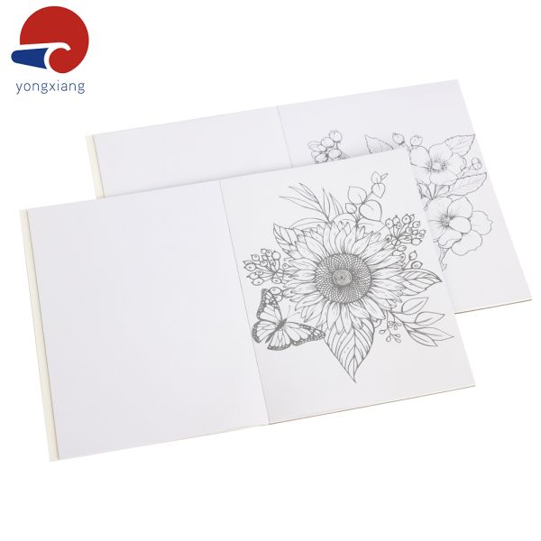 Matt Lamination Pattern Coloring Book 80gsm Paper Colouring Book Customized