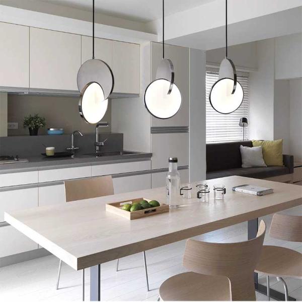 Modern led metal drop pendant lighting fixtures indoor mirror ceiling chandelier living room decor pendant lamp