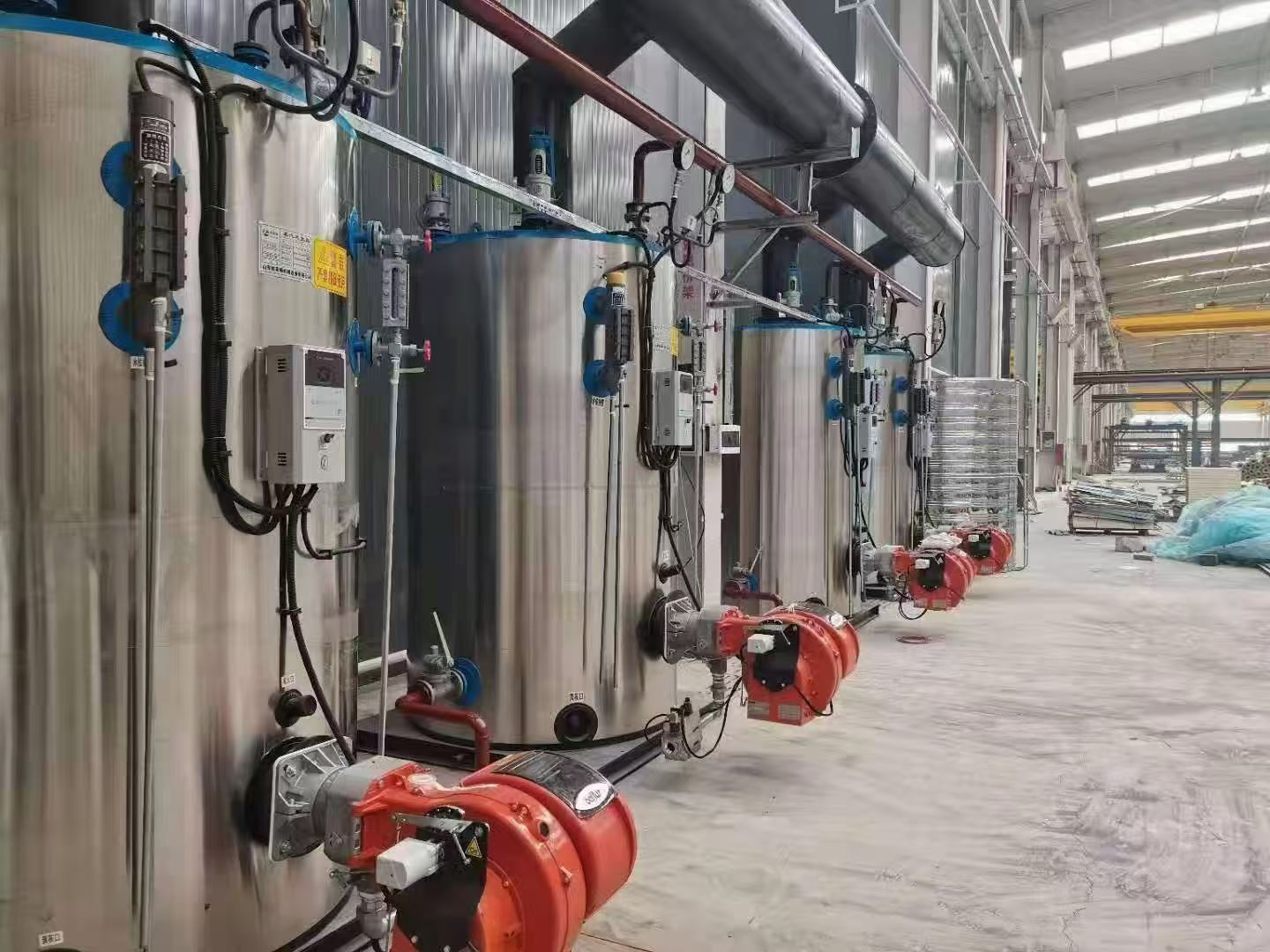 200kg/H Vertical Natural Gas LPG Fire Tube Steam Boiler Stainless Steel Shell