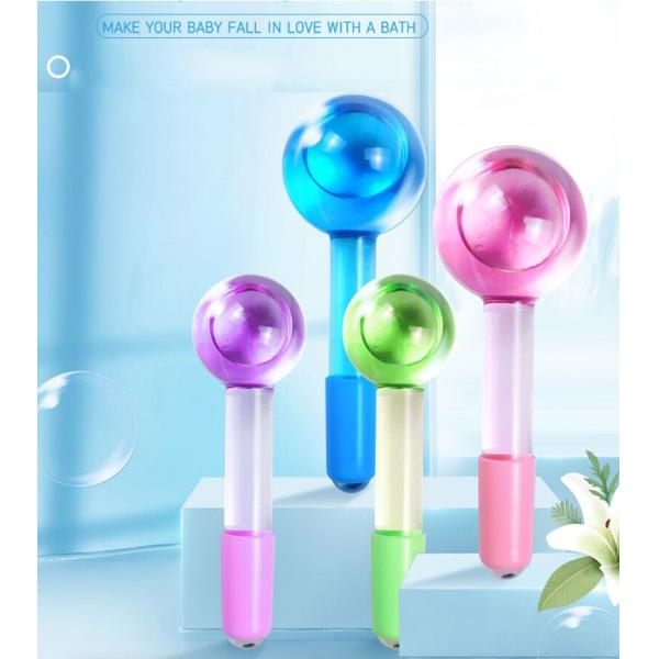 Facial Massage Cooling Globe Borosilicate Glass Ice Globes for Facials Roller Ball Spa Face Lift Beauty Skin Care