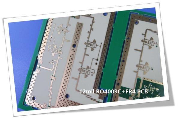 1.4mm RO4003C et FR4 par la carte PCB commandée d'impédance de carte PCB de trous