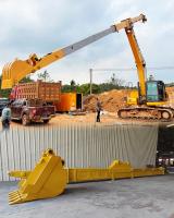 Boum télescopique à deux sections pour excavateur / bras de boum extensible pour excavateur