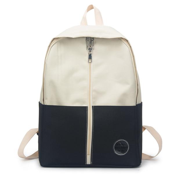 Schoolbag nansen is wearing a small fresh canvas backpack for high school students in ulzzang, harajuku
