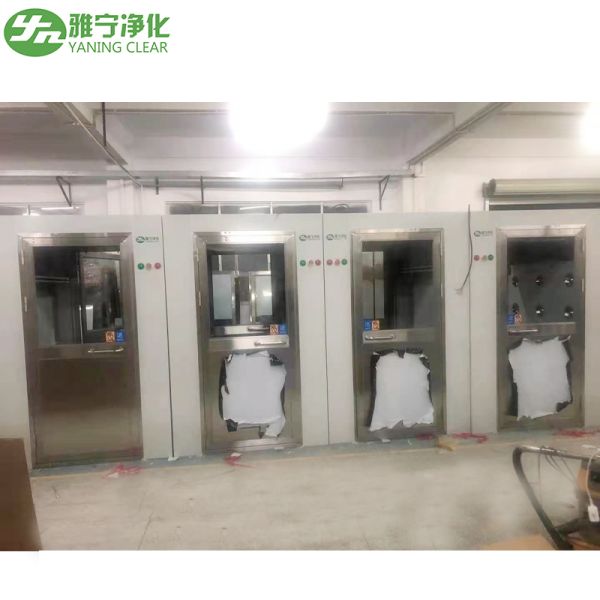 YANING GMP Standard Stainless Steel Air Shower With Electromagnetic Interlock for Clean Room Use