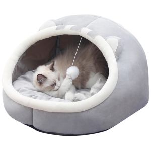 Semi Enclosed Bed For Cats Sleeping Warm Winter Cat Sleeping House Recyclable Pet Nest