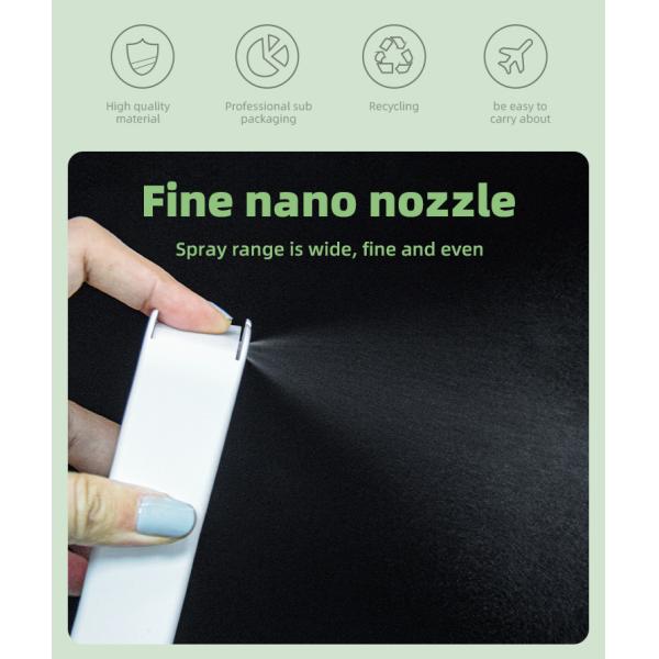 Botella sub del embalaje del cuadrado del perfume de la tarjeta del espray de la botella 35ML del espray portátil de la desinfección