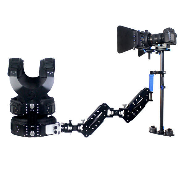 Camera Steadycam Stabilizer Kit Vest +Dual arm Steadicam