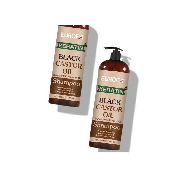 Black Castor Oil Shampoo For Fine And Dry Hair Natural Fragrance Shampoo