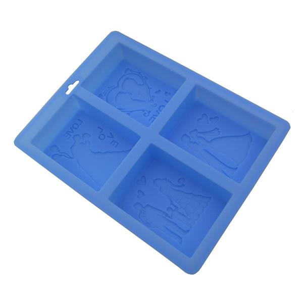 El nuevo diseño modifica el molde del jabón para requisitos particulares del silicón de la cavidad de la categoría alimenticia 4 sostenible