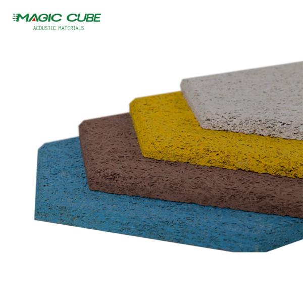 Eco Friendly Wood Wool Insulation Boards Fireproof Wood Fiber Panels Customized
