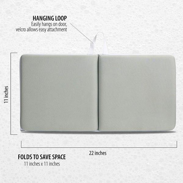 Anti Slip Baby Bath Kneeler With Shampoos / Body Wash / Washcloth Storage Pocket