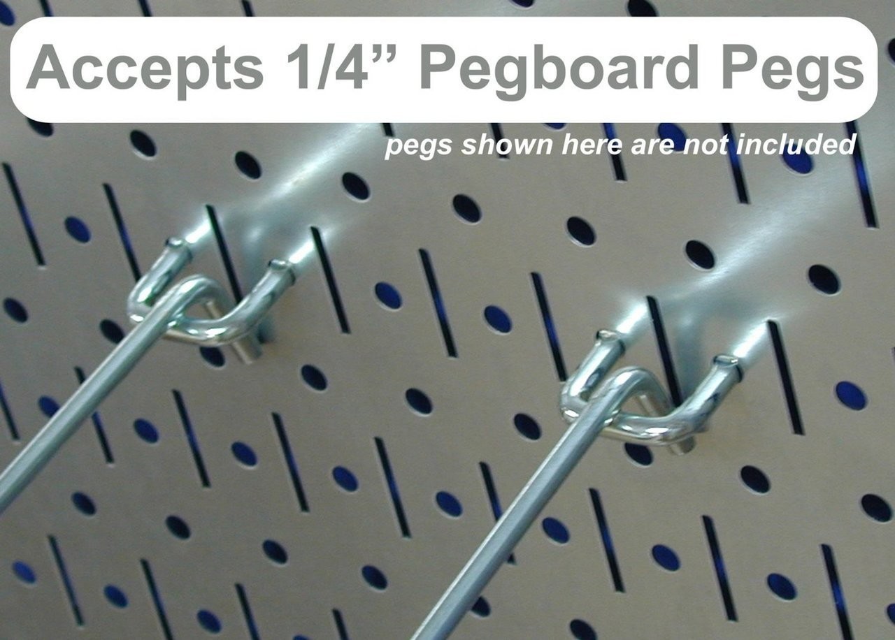 Retail Shops Galvanized Metal Pegboard Panel 32in x 16in Perfect for Organizing Tools