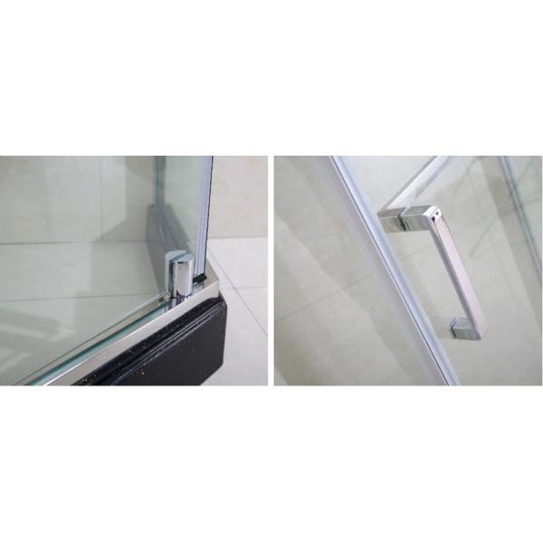 6 8 10mm Bathroom Shower Cabinets Frameless SS Hinge Swing Clear Glass Shower Door