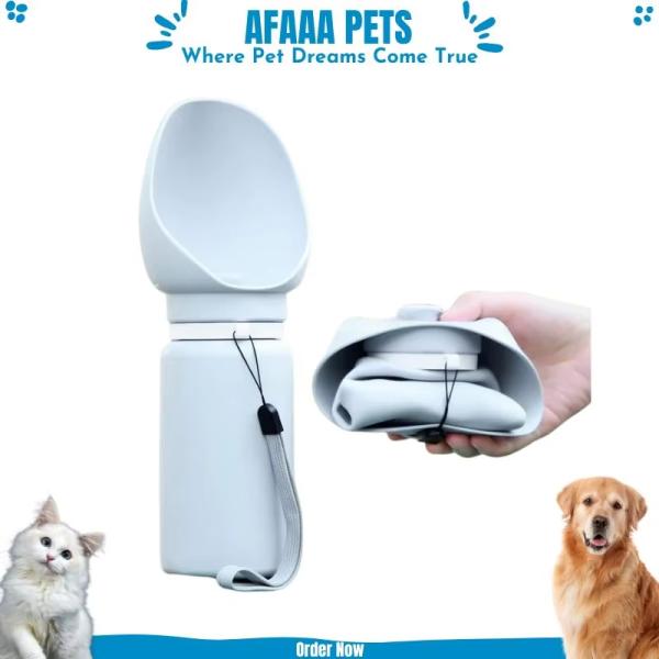 550ml Outdoor Pet Feeding Bottle Folding Portable Dog Water Bottles