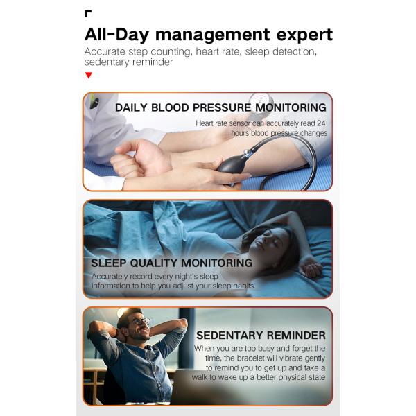 Дозор ИП67 многофункциональной музыки ЭКГ спорта умный делает 1,28 дюйма водостойким