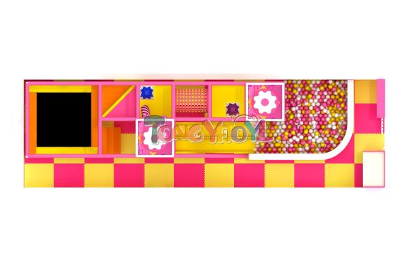 Candy Theme Indoor Playground Equipment Fun Environment For Kids Physical And Mental Growth