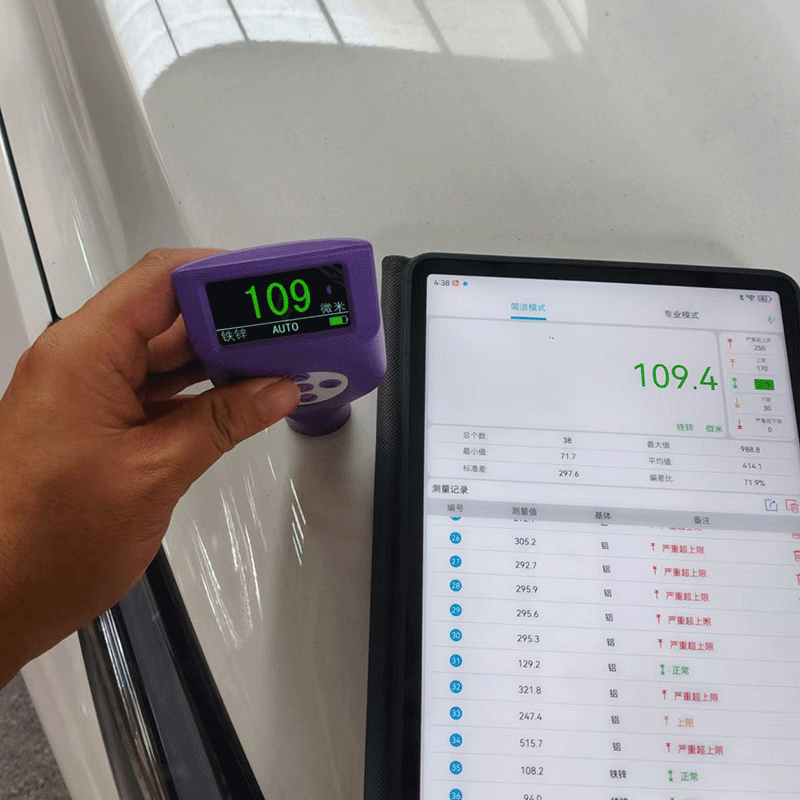 TG‑1670 High Precision Multifunctional Coating Thickness Gauge Auto Substrate Recognition Single Continuous Measurement Metal Paint Layer Tester