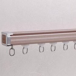 Aluminum Metal Silent Curtain Track With Ceiling Mounted Wall Mounted Style