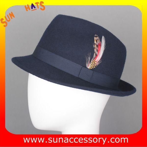 4190369 Sun Accessory customized  winner  England style fashion wool felt fedora  hats,unisex hats and caps wholesaling