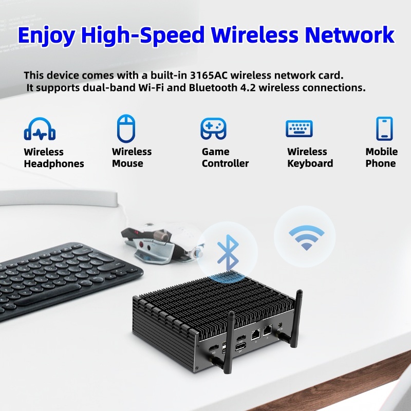 Intel Core I7 1270P Processor Mini PC With 2 LAN 2 HD-MI 1 DP 1 Type-C For Daily Office Security Monitoring