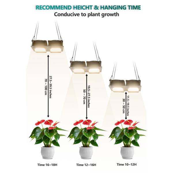Light Bar Module COB Plant Light with Built-in Fan Cooling System for Home Gardeners and Greenhouse Growers