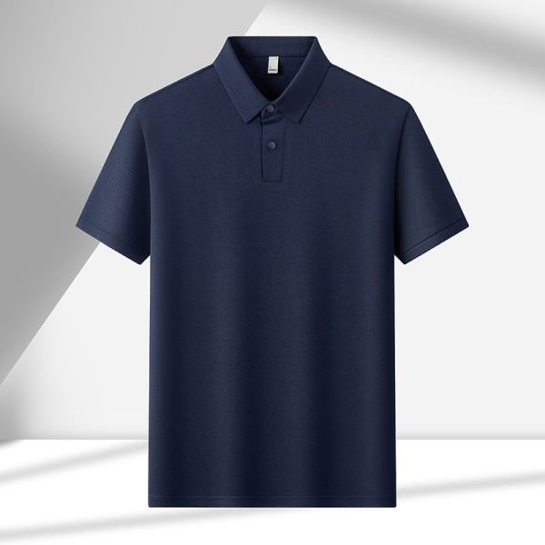 2832 Summer New Arrival 170g 75.4% Polyester 19.4% Cotton 1.8% Viscose 1.2% Linen 1.1% Silk 1.1% Rayon Polo Shirt Solid Color Korean Style Trendy T-Shirt