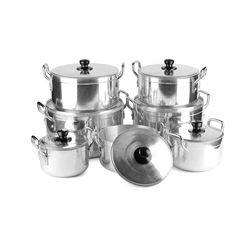 7 PCS Cookingware Set Cooking Pot Kitchen Ware  Aluminum Cookware Set