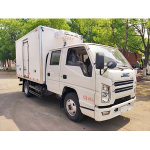 JMC Diesel Double Row Refrigerated Van Truck with EURO 5 Emission for Cold Chain Logistics (Fruits Vegetables & Live Fish)