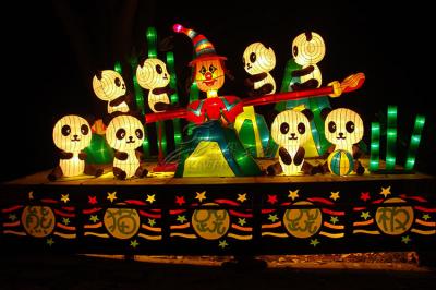 Lanternas chinesas da tela tradicional para o carnaval/povos - atividades feitas sob encomenda