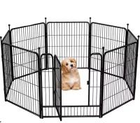 6 pièces pliantes portable en métal Chien Playpen chiot clôture extérieure chenil