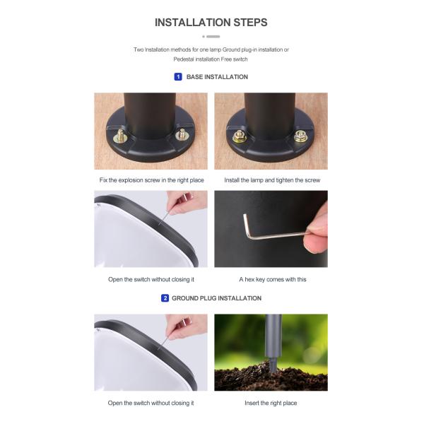 тропа СИД управлением освещения 20W солнечная освещает на открытом воздухе творческое делает водостойким