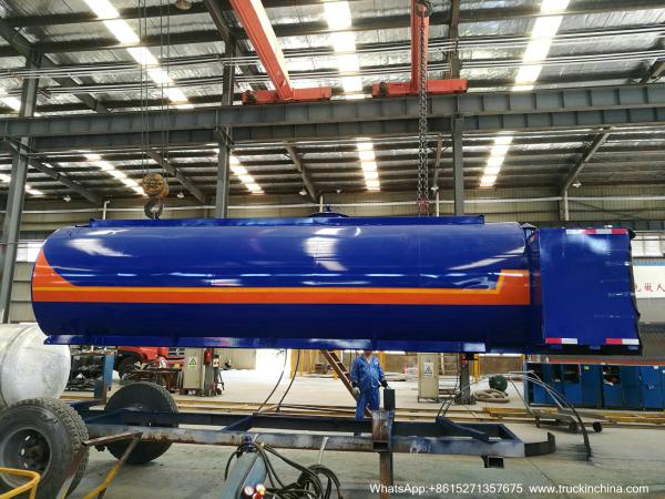9m3 Hot Asphalt Tank for Tanker Lorry Upper Body WITH BALTUR DIESEL OIL BURNER  GEAR PUMP WhsApp:+8615271357675