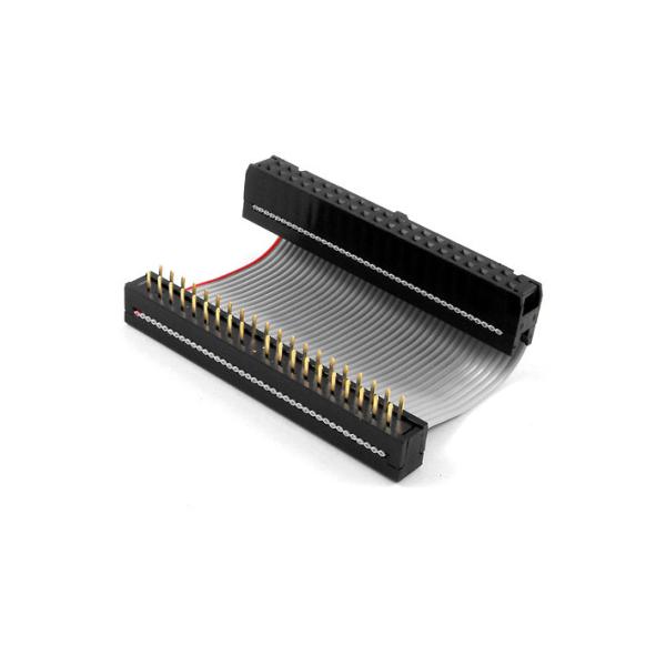 0.8mm 1.0mm 1.27mm 2.0mm 2.54mm pitch flat gray cable assembly with IDC socket and DIP, ODM/OEM