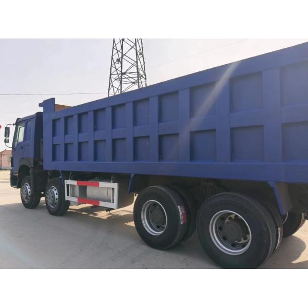 Used HOWO Tipper Truck 8X4 Dark Blue Euro3 for Heavy Duty Dump in Urban Construction
