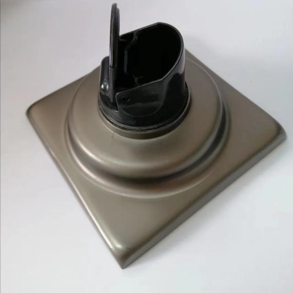 Chrome Plated Brass Square Floor Drain for Bathroom and Kitchen in Strainer Style