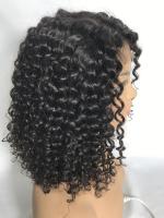 perruque bouclée naturelle de 250g Bob