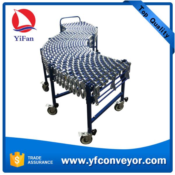 Flexible Loading Conveyor,Expandable Gravity Plastic Skate Wheel Conveyor